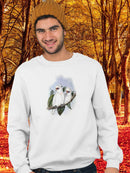 Pastel Parrots Iv Sweatshirt -John Gould Designs