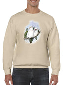 Pastel Parrots Iv Sweatshirt -John Gould Designs