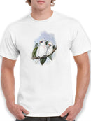 Pastel Parrots Iv T-shirt -John Gould Designs