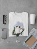 Pastel Parrots Iv T-shirt -John Gould Designs