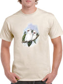 Pastel Parrots Iv T-shirt -John Gould Designs