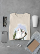 Pastel Parrots Iv T-shirt -John Gould Designs