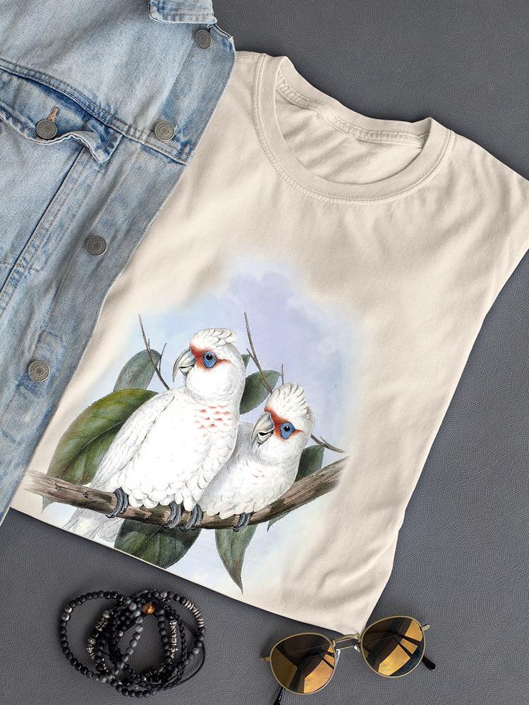 Pastel Parrots Iv T-shirt -John Gould Designs