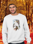 Pastel Parrots V Sweatshirt -John Gould Designs