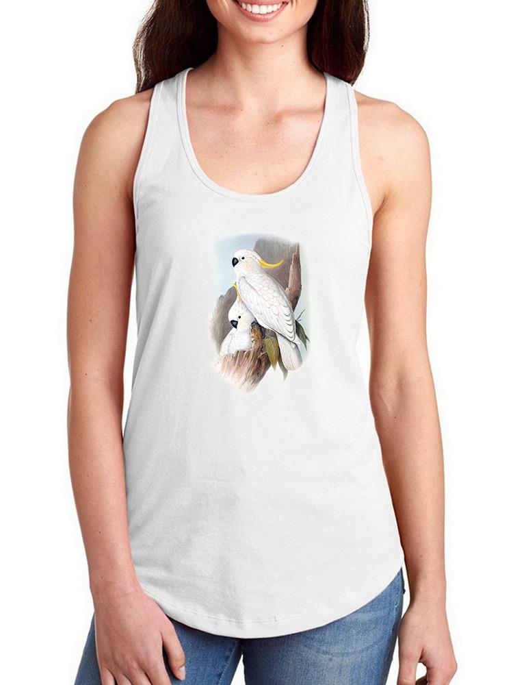 Pastel Parrots V T-shirt -John Gould Designs