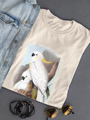 Pastel Parrots V T-shirt -John Gould Designs