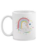 Rainbow Llama C Mug -June Erica Vess Designs
