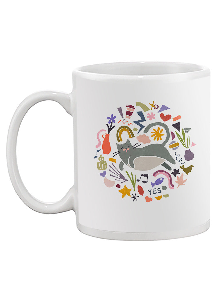 Cool Cats Collection C Mug -June Erica Vess Designs