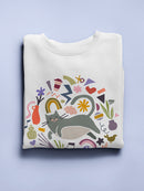 Cool Cats Collection C Sweatshirt -June Erica Vess Designs