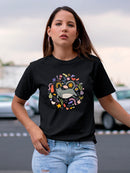 Cool Cats Collection C T-shirt -June Erica Vess Designs