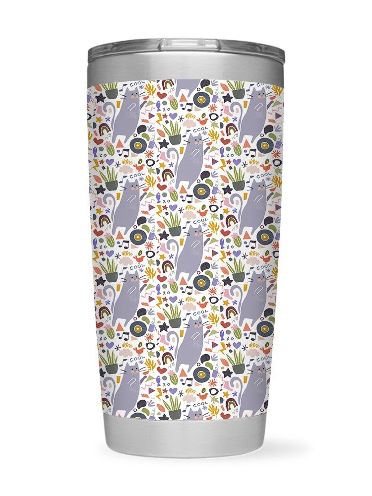 Cool Cats Collection B Tumbler -June Erica Vess Designs