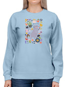 Cool Cats Collection Sweatshirt -June Erica Vess Designs