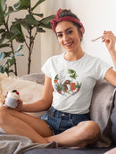 Purrfect Plants Collection C T-shirt -June Erica Vess Designs