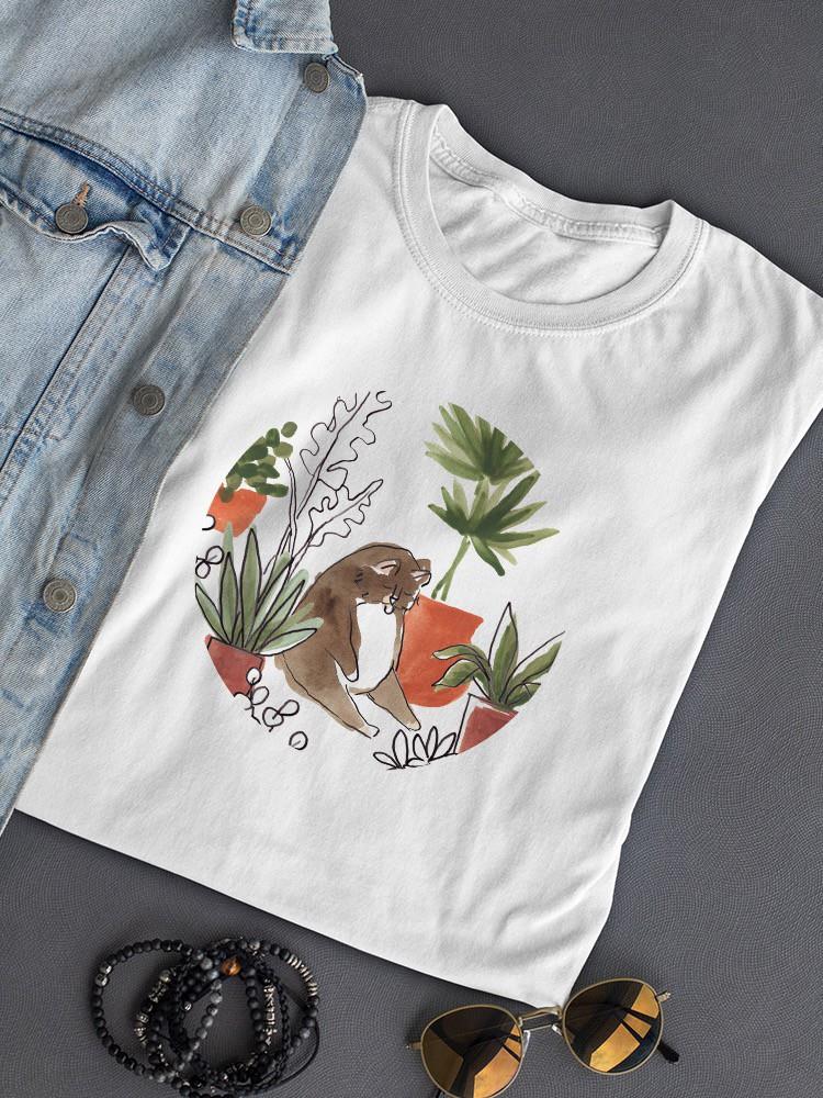 Purrfect Plants Collection C T-shirt -June Erica Vess Designs