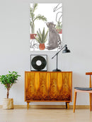 Purrfect Plants Collection B Wall Art -June Erica Vess Designs
