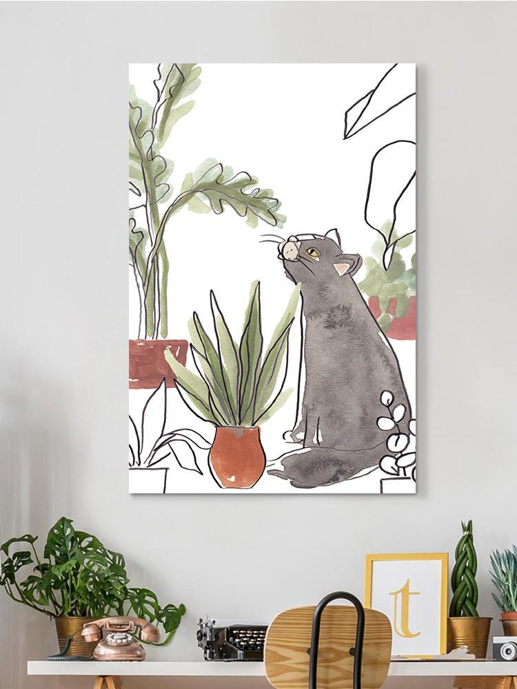 Purrfect Plants Collection B Wall Art -June Erica Vess Designs