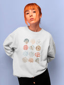 Ocean Patterns I Sweatshirt -June Erica Vess Designs