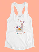 Party Animals Collection B. Racerback Tank -June Erica Vess Designs