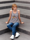 Party Animals Collection C. Racerback Tank -June Erica Vess Designs