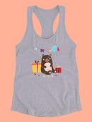 Party Animals Collection C. Racerback Tank -June Erica Vess Designs