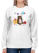 Party Animals Collection C. Sweatshirt -June Erica Vess Designs