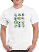 Sea Urchin Assortment I T-shirt -June Erica Vess Designs