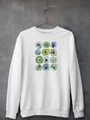Sea Urchin Assortment I. Sweatshirt -June Erica Vess Designs