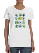 Sea Urchin Assortment I T-shirt -June Erica Vess Designs