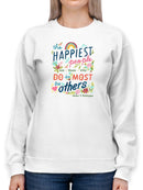 Booker T Washington Quote I. Sweatshirt -June Erica Vess Designs