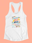 Booker T Washington Quote Ii. Racerback Tank -June Erica Vess Designs