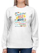 Booker T Washington Quote Ii. Sweatshirt -June Erica Vess Designs
