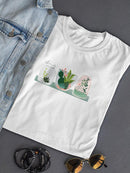 Terrarium Cameo Collection D T-shirt -June Erica Vess Designs