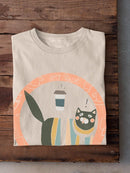 Coffee Cats C T-shirt -June Erica Vess Designs
