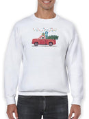 Retro Winter Celebration A Sweatshirt -June Erica Vess Designs