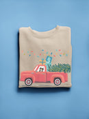 Retro Winter Celebration A Sweatshirt -June Erica Vess Designs