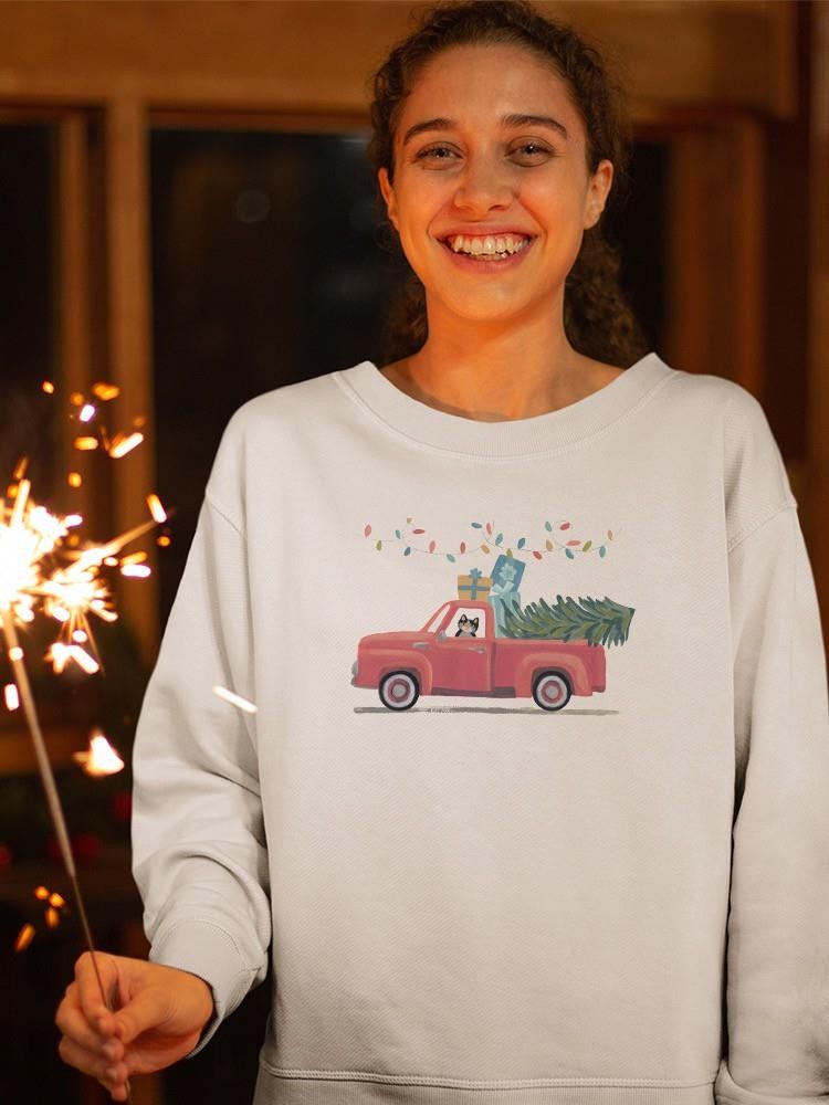 Retro Winter Celebration A Sweatshirt -June Erica Vess Designs