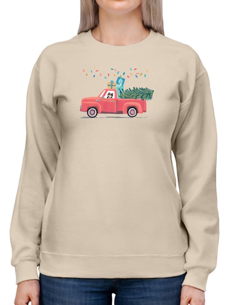 Retro Winter Celebration A Sweatshirt -June Erica Vess Designs