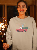 Retro Winter Celebration A Sweatshirt -June Erica Vess Designs