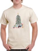 Retro Winter Celebration B T-shirt -June Erica Vess Designs