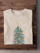 Retro Winter Celebration B T-shirt -June Erica Vess Designs