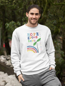Rainbow Hope Collection B. Sweatshirt -June Erica Vess Designs