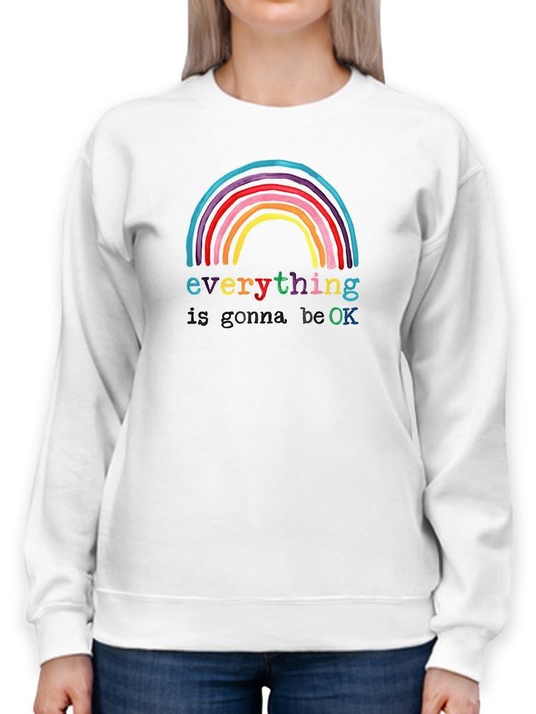 Rainbow Hope I Sweatshirt -June Erica Vess Designs