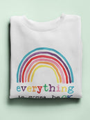 Rainbow Hope I Sweatshirt -June Erica Vess Designs