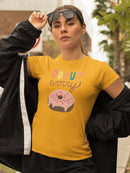 Happy Donuts Iv T-shirt -June Erica Vess Designs