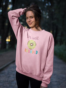 Happy Donuts Ii Sweatshirt -June Erica Vess Designs