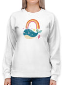 Happy Narwals I Sweatshirt -June Erica Vess Designs