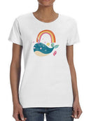 Happy Narwals I T-shirt -June Erica Vess Designs