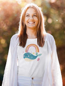 Happy Narwals I T-shirt -June Erica Vess Designs