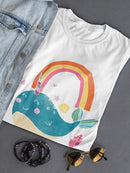 Happy Narwals I T-shirt -June Erica Vess Designs