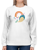 Happy Narwals Iv Sweatshirt -June Erica Vess Designs